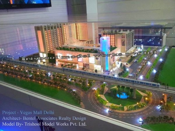 architectural 3d scale model Vegas Mall